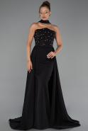 Abendkleid Lang Schwarz ABU6318