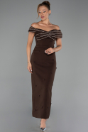 Partykleid Midi Braun ABK2658