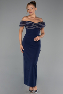 Partykleid Midi Marineblau ABK2658