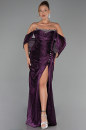 Abendkleid Lang Chiffon Violette ABU6306