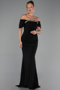 Abendkleid Lang Schwarz ABU6324