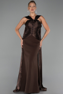 Abendkleid Lang Braun ABU6326