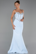 Abendkleid Lang Eisblau ABU6327