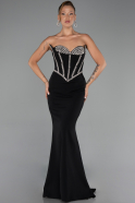 Abendkleid Lang Schwarz ABU6327
