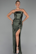Abschlusskleid Lang Khaki ABU4944