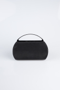Schwarz Abendtasche Mit Glitzermuster V351