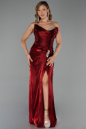Abendkleid Lang Chiffon Weinrot ABU6336