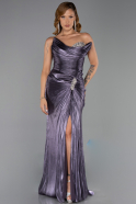 Abendkleid Lang Chiffon Lavendel ABU6336
