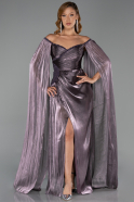 Abendkleid Lang Chiffon Lavendel ABU6337
