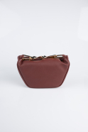 Abendtasche Leder Weinrot KC476