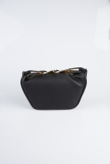 Abendtasche Leder Schwarz KC476