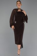 Partykleid Midi Braun ABK2664