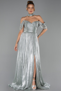 Abendkleid Lang Chiffon Minzgrün ABU6342