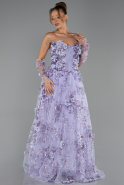 Abendkleid Lang Lila ABU6344