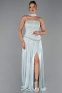 Minzgrün Abendkleid Chiffon Lang ABU5786