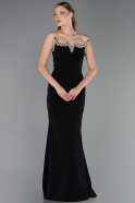 Abendkleid Lang Schwarz ABU6366