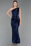 Abendkleid Lang Marineblau ABU6368
