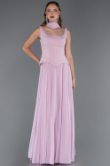 Abschlusskleid Lang Chiffon Puder ABU6369