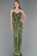 Abendkleid Lang Khaki ABU6370