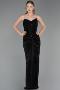 Abendkleid Lang Schwarz ABU6370