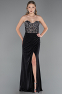 Abendkleid Lang Schwarz ABU6371