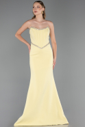 Abendkleid Lang Gelb ABU5747