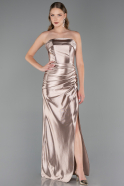 Abschlusskleid Lang Beige ABU4944