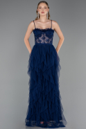 Abendkleid Lang Marineblau ABU2822