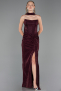 Abschlusskleid Lang Weinrot ABU6378