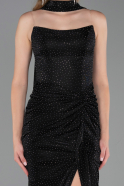 Abschlusskleid Lang Schwarz ABU6378