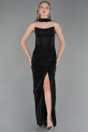 Abschlusskleid Lang Schwarz ABU6378