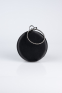 Abendtasche Satin Schwarz SH841