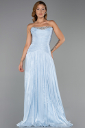 Abendkleid Lang Chiffon Eisblau ABU6277