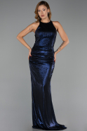 Abendkleid Lang Marineblau ABU6407