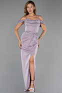 Abschlusskleid Lang Lavendel ABU5925