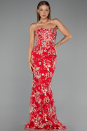 Abendkleid Lang Rot ABU6421