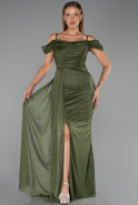 Abendkleid Lang Khaki ABU2835
