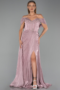 Puder Abendkleid Chiffon Lang ABU6478