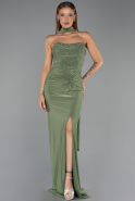 Abschlusskleid Lang Öl Grün ABU5564