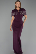 Standesamtkleid Lang Pflaume ABU5889
