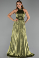 Abschlusskleid Lang Chiffon Khaki ABU6428