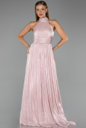 Abschlusskleid Lang Chiffon Puder ABU6428