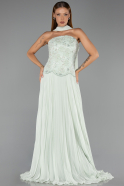 Abendkleid Lang Chiffon Minzgrün ABU6436