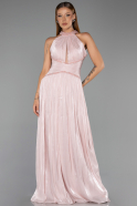 Abendkleid Lang Chiffon Puder ABU6437