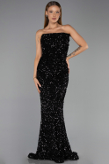 Abendkleid Lang Schwarz ABU6439