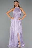 Abendkleid Lang Chiffon Lila ABU6441