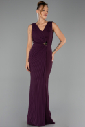 Abendkleid Lang Pflaume ABU6524