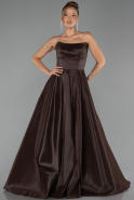 Abendkleid Lang Braun ABU6502