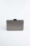 Abendtasche Steinbesetzt Platin SH863