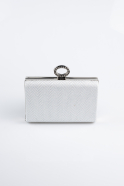 Abendtasche Silber SH862